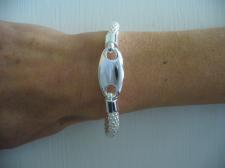 Pop corn bracelet in 925 silver