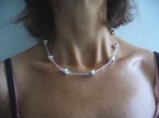 Handmade sterling silver necklace made in Italy