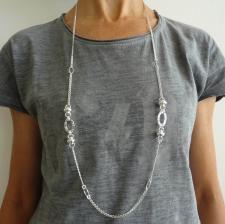 Collana lunghezza 100 cm 1 metro in argento 925