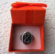 Anello uomo argento 925 simbolo infinito