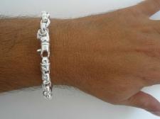 Man bracelets in sterling silver