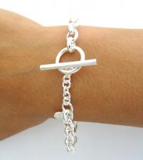 Bracciale a catena ovale in argento