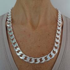 Collana uomo grande pesante in argento massiccio