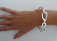 Sterling silver teardrop bracelet 