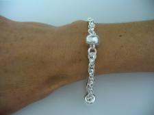 Solid silver italian fancy bracelet