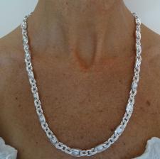 Sterling silver necklace with screws