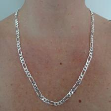 Sterling silver Figaro necklace 5,8mm