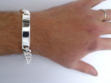 ID bracelet in 925 sterling silver