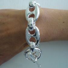 Sterling silver mariner bracelet made in Italy