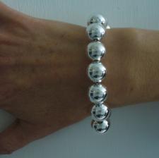 Bracciale palline argento 