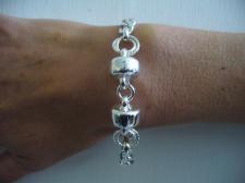 Silver bracelet made in tuscany italy