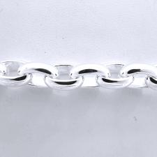 Men's silver bracelet made in tuscany italy