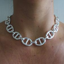 Anchor chain necklace in 925 silver