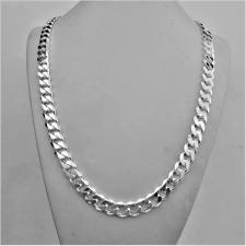 Sterling silver solid diamond cut curb necklace 10mm italy
