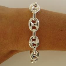 925 sterling silver toggle bracelet Italy