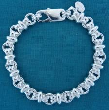 Vintage silver link bracelet 