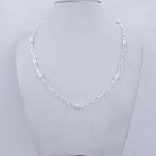 925 sterling silver paperclip link chain italy