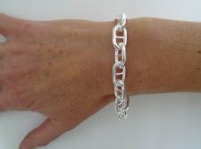 925 silver toggle link bracelet