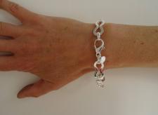 925 italy silver bracelet, arezzo italy