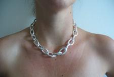 Sterling silver ogival necklace