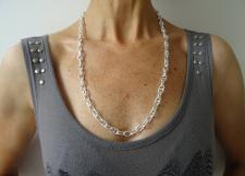 Collana in argento lunghezza centimetri 65