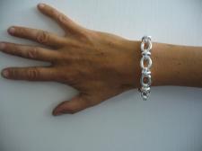 Handmade silver bracelet made in Italy