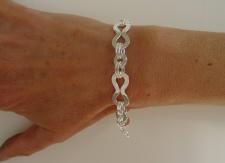 925 italy silver bracelet, arezzo italy