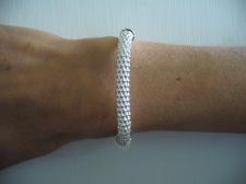 Pop corn bracelet in sterling silver