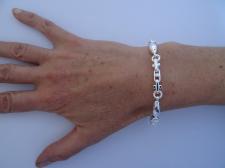 Handmade 925 silver bracelet 6mm made in Italy.