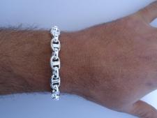 Solid sterling silver bracelet for men