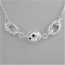 Long sterling silver necklace cm 100