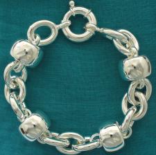 Women's sterling silver bracelet made in Italy