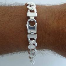 Sterling silver id bracelet 10mm