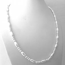 Collana sfere e ovali in argento 925