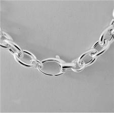 Silver oval link chain 10mm