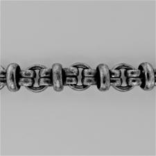 Oxidized 925 silver men's bracelet 8,5mm