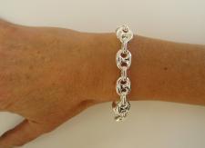 925 sterling silver toggle bracelet Italy