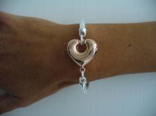 Bracciale in argento rosa.