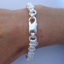 Vintage silver link bracelet 