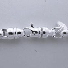 Man bracelets in sterling silver