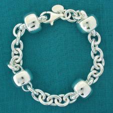 Sterling silver women's bracelet 