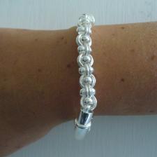 Silver bangle bracelet