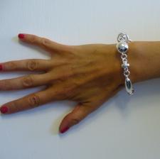 Women's silver link bracelet