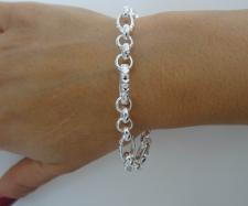 Braccialetto in argento 925 figaro rolo'