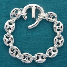 Bracciale catena maglia marina argento 925