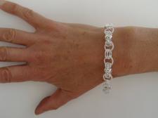 Torchon silver bracelets. 