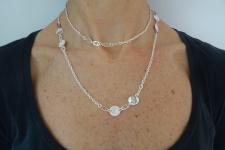 Collana cerchietti in argento