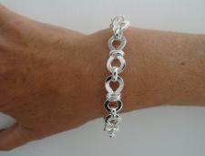 Chiusura toggle bracciale argento