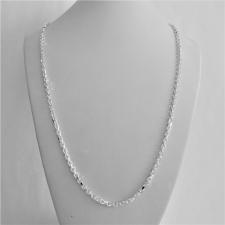 Sterling silver diamond cut anchor chain necklace 3mm