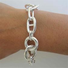 Italy silver link bracelet